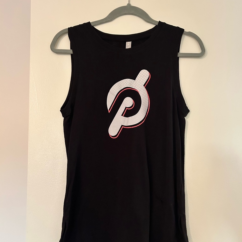Peloton Athleta Black Muscle Tee